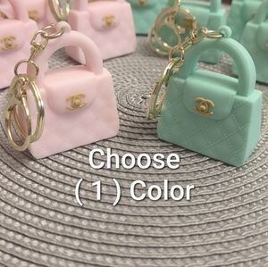 (1) CC Keychain Purse Charm